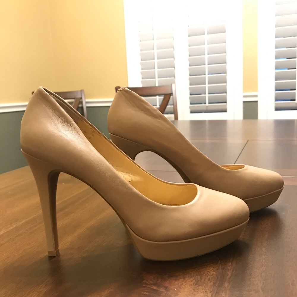 Nude colored stilettos